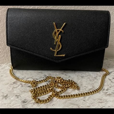 uptown chain wallet ysl